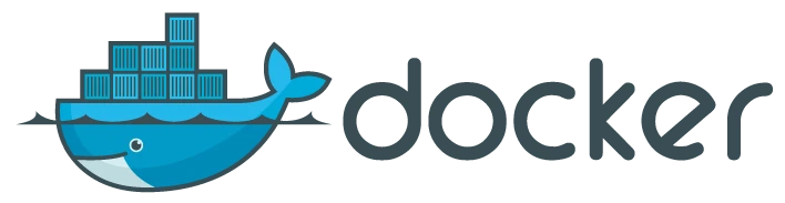 The Docker whale logo carrying stacked shipping containers