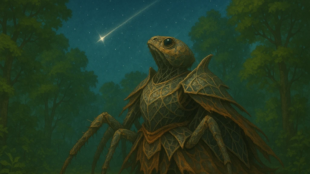 A spider, echoing the engineered arachnid civilization at the heart of Children of Time.